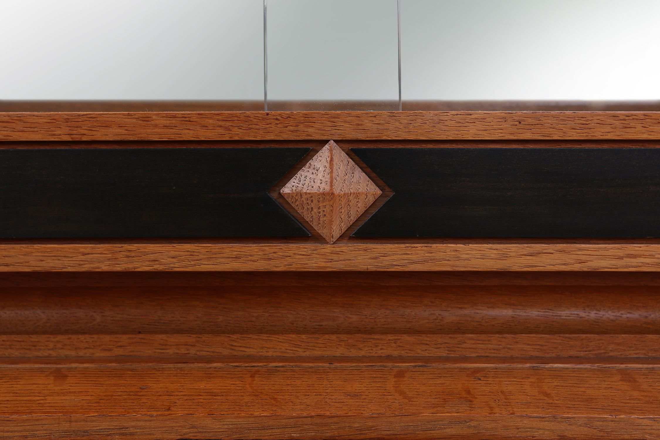 Late Art Deco Display Cabinet in Oak, Belgium 1940sthumbnail